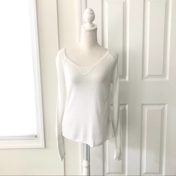 rag & bone Sweaters - FINAL Rag & Bone Knit White Mesh Netted Sweater S